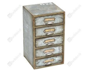 Metalowy pojemnik BELLDECO Hotel Ville gray