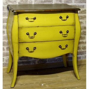 Komoda styl francuski MELLOW 3S Yellow