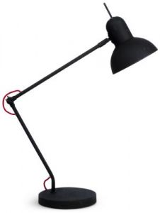 It's About RoMi Table lamp iron Nottingham h.73cm/shade 16xh.15cm, matt black NOTTINGHAM/T/B