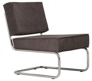 Zuiver Krzesło Lounge RIDGE RIB szare 3100009