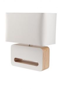 Zuiver Lampa stołowa WOOD biała 5000803
