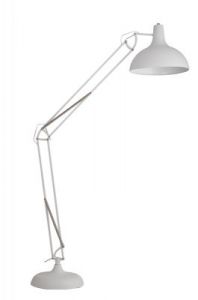White Label Living Lampa podłogowa OFFICE biała 5002525