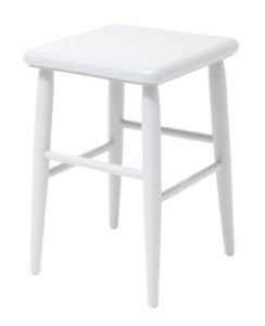 HK Living Stołek retro biały HAP6151