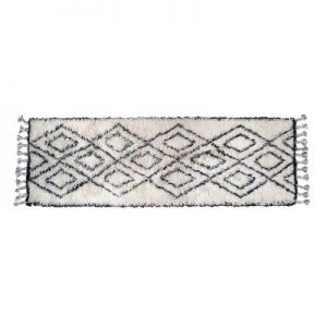 HK Living Dywan BERBER czarnobiały TAP0864