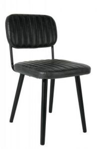 White Label Living Krzesło JAKE czarne 1100260