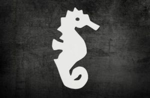Be Pure Wall Decoration Seahorse White 298219