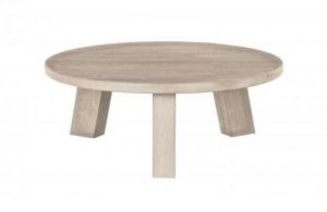 Woood Stół RHONDA zmatowiony szary  r80cm 375480-FU