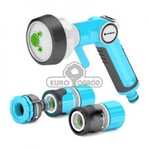 Cellfast Zestaw Zraszacz Pistoletowy 4-funkcyjny + Złącza Ergo Line 1/2" 53-540