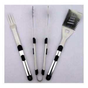 Landmann Sztućce Do Grilla Zestaw 3-Częściowy INOX 48cm 11048