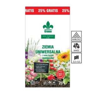 Kronen Ziemia Uniwersalna Z Nawilżaczem Podłoże 20L + 25% (25L)