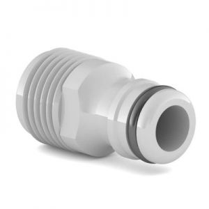 Cellfast Ideal Line Plus Przyłącze Kranowe Z Gwintem Zewnętrznym 1/2" Szare 50-665