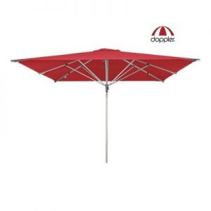 Doppler Parasol Ogrodowy Protect 300x300cm Czerwony ?DARMOWA DOSTAWA?