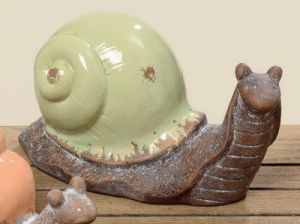 FIGURKA ŚLIMAKA - ZIELONA