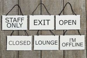 TABLICZKA METALOWA - EXIT