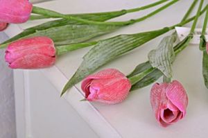 TULIPANY - KWIATY SZTUCZNE - KOMPLET 6 SZT