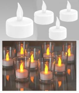 ŚWIECZKI LEDOWE TEALIGHT-KOMPLET 4 SZTUK - ŚWIECE