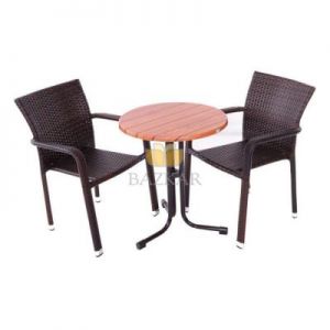 Bazkar Zestaw Mebli Ogrodowych Fabio/Bistro BA00390 Antracyt
