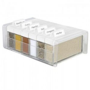 Pudełko na przyprawy + 6 pojemników Spice Box (białe)