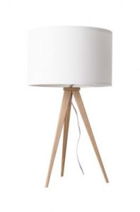 Zuiver Lampa stołowa TRIPOD biała drewniana 5200009