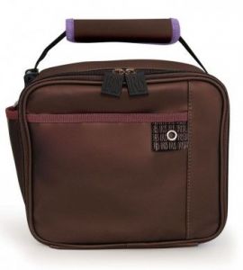 Iris - Mini lunch box, brązowy