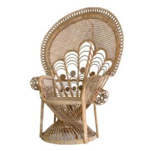 HK Living Rattanowe krzesło eleganckie PAW - HK Living MZM4007