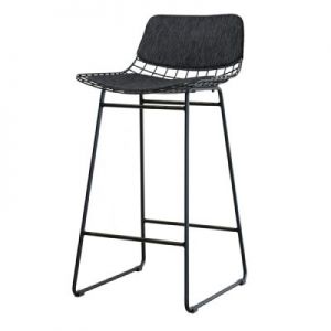 HK Living Zestaw COMFORT czarny do stołka barowego WIRE - HK Living TOT4003
