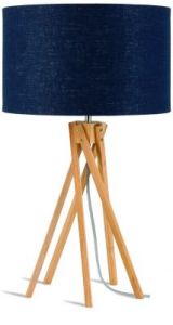 It's About RoMi Lampa stołowa Kilimanjaro 5-nożna 34cm/ abażur 32x20cm, lniany blue denim KILIM