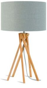 It's About RoMi Lampa stołowa Kilimanjaro 5-nożna 34cm/ abażur 32x20cm, lniany jasnoszary KILIM