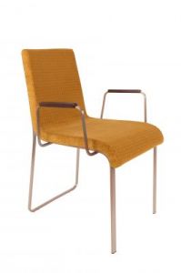 Dutchbone Fotel FLOR żółty - Dutchbone 1200130